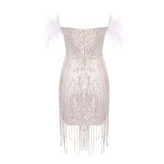 Introducing the Gweneth Feather Sleeveless Rhinestone Tassel Mini Dress – a show-stopping and glamorous piece that effortlessly combines feathered details, rhinestone embellishments, and playful tassels for a stunning and bold look. Here's a potential description: Key Features: Feathered Elegance: The Gweneth dress is adorned with feathered details, adding a touch of luxury and sophistication. The feathered accents are carefully placed to create a visually stunning and ethereal effect. Rhineston Rhinestone Embellishments, Red Carpet Event, Glamour Fashion, Crop Top Blouse, Dress Cuts, Mini Dress Party, Dress Length, Evening Dresses, Night Out