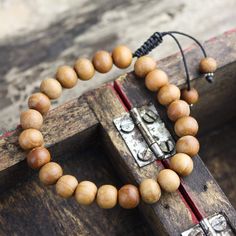 Staying Present, Sandalwood Bracelet, Connection To Nature, Wrist Mala, Wood Bead Bracelet, Wood Bracelet, Origami Art, Diy Plants, Healing Powers