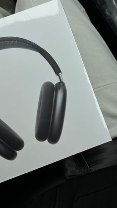 an open box with headphones on it