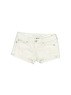 American Eagle Outfitters Denim Shorts Size: 4 Bottoms - used. 98% COTTON, 2% SPANDEX | American Eagle Outfitters Denim Shorts: Ivory Bottoms - Size 4 Cheap White High-waist Jean Shorts, Forever 21 White Shorts, White Stretch Mid-rise Jean Shorts, American Eagle Denim Shorts, Forever 21 High-rise Cotton Jean Shorts, American Eagle Outfitters, American Eagle, Womens Bottoms, Denim Shorts