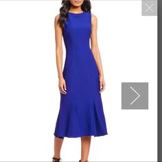 Calvin Klein Dress Klein Blue, Calvin Klein Dress, Calvin Klein Dresses, Size 8 Dress, Womens Calvin Klein, Calvin Klein, Colorful Dresses, Color Blue, Womens Dresses