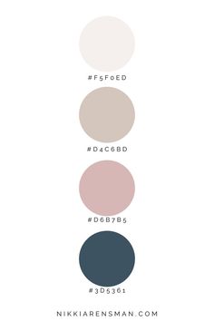 the different shades of paint in this color scheme are shown on white paper with black and gray