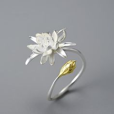 Cereus Flower Handmade Adjustable Ring Price: 46.00 & FREE Shipping Worldwide #handmadejewelry #handmade #jewelry #jewelrydesigner #jewellery #handmadewithlove #silver #jewelrydesign #jewelryaddict #handcrafted #rings #handmaderings #silverrings #weddingrings #handmadesilverrings Cereus Flower, Wax Ideas, Flower Clay, Ankle Jewelry, Arab Beauty, Wax Flowers, Jewelry Workshop, Handmade Rings, Flower Jewelry