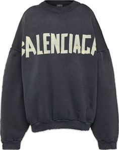 Black Balenciaga, Balenciaga Logo, Jersey Sweatshirt, Fade To Black, Shop Logo, Balenciaga, Color Design, Top Brands, Great Deals