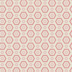 a pink and white background with hexagonals on it, all in different colors