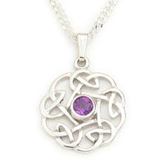 Beautiful sterling silver or 9ct yellow gold openwork celtic knot design pendant set with a striking amethyst, citrine or smoky quartz gemstone. Available from Ogham Jewellery http://www.oghamjewellery.com/Silver-Gold-Pendant-Amethyst-Citrine-Smoky-Quartz-p/1185.htm Exquisite Amethyst Pendant Necklace, Faceted Amethyst Pendant Crystal Necklace, Ornate Amethyst Pendant Necklaces, Nickel-free Amethyst Pendant Jewelry, Bohemian Amethyst Pendant, Celtic Knot Designs, Celtic Style