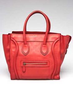 Top Seller for Celine Red Smooth Calfskin Leather Mini Luggage Tote Bag, Womens Bags Designer Red Textured Leather Bag, High-end Red Leather Satchel, High-end Red Leather Bag, Luxury Red Bags With Zipper Closure, Red Textured Leather Rectangular Bag, Red Tote Bag With Luggage Sleeve, Red Tote Shoulder Bag With Luggage Sleeve, Red Bag Outfit, Mini Luggage