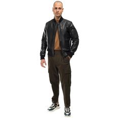 ITALIAN MEN LEATHER BOMBER JACKET, SLIM FIT . MADE WITH SOFT GENUINE LAMBSKIN LEATHER . COLOR : BLACK SIZE : CHECK CHART SIZES PHOTO #9 . MADE IN ITALY We've done our best to represent our true colors but due to the differences in screen resolution for computer monitors, colors can vary slightly. MATERIAL All our skins are tanned in Italy We Guaranty 100% the quality of what we are selling. SHIPPING & HANDLING LEATHER JACKETS will be shipped by UPS / FEDEX / DHL . Italian Men, Computer Monitors, Leather Jackets, Lambskin Leather, True Colors, Leather Men, Bomber Jacket, Leather Jacket, Resolution