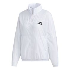 adidas Women's Jacket White Jackets Hobo Clothes, White Jackets, Adidas Jacket Women, Adidas Casual, White Windbreaker, Adidas Golf, Stylish Jackets, Warm Jacket, White Jacket