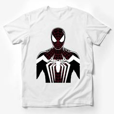 Spider Web Graphic Tee, Red and Black Superhero Shirt, Stylish Unisex Casual Wear Male T-Shirt Custom graphic T-Shirt.Customize your color Superhero Shirt, Male T Shirt, Spider Web, Red And Black, Custom Shirts, Graphic Tee, Casual Wear, Graphic Tees, Red