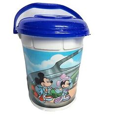 mickey and minnie mouse travel cup with lid for children's luncheons,