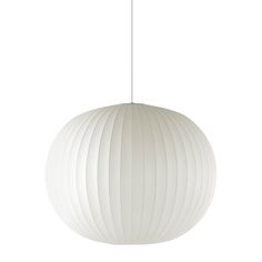 The large Nelson Ball Bubble Pendant from Herman Miller. Nelson Light, Bubble Lamp Nelson, Nelson Triple Bubble Lamp Fixture, Nelson Ball Bubble Pendant, George Nelson Saucer Pendant, George Nelson Bubble, George Nelson Bubble Lamp, Nelson Bubble Lamp, Ball Pendant Lighting