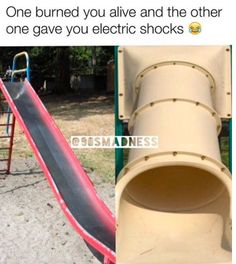 an image of a slide that has been placed on the ground and then is posted to someone