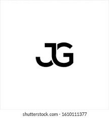 the letter jg is made up of two letters, one black and one white