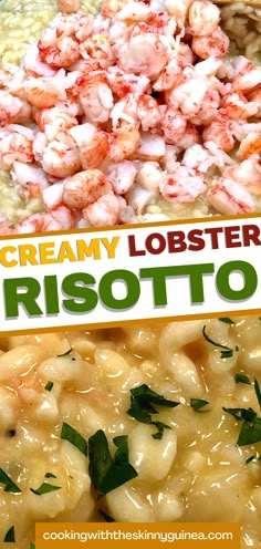 this creamy lobster risotto is the perfect meal to serve on a hot summer day