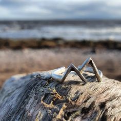 Handmade Sterling Silver Adjustable Mountain Ring. All rings are packed in personalised, eco-friendly packaging. Silver Mountain Ring, Mountain Ring, Silver Mountain, Handmade Sterling Silver, Rings Statement, Sterling Silber, Statement Rings, United Kingdom, Jewelry Rings