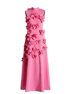 Cayla Appliques Sleeveless Midi Dress – Fashion Pov فستان زهري, Maid Of Honor Dresses, Midi Dress Style, Celebrity Design, Elegant Dresses For Women, Applique Dress, Versatile Dress, Pink Midi Dress, White Heart