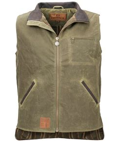 Men’s Sawbuck Vest | Vests by Outback Trading Company – OutbackTrading.com Men Care, Trading Company, Nubuck Leather, Top Pick, Yarn Dyeing, Stand Collar, Leather Trims, The Go, Zip Pockets