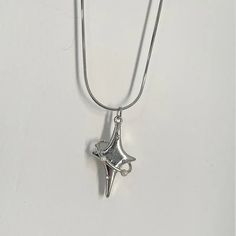 43988255047921 Spiritual Silver Charm Necklace With Star, Silver Pendant Charm Necklace With Star Charm, Silver Pendant Charm Necklaces With Star Charm, Metal Star Charm Necklace In Star Shape, Silver Celestial Charm Necklace With Star Charm, Silver Star-shaped Celestial Charm Necklaces, Star-shaped Metal Necklace As Gift, Star-shaped Metal Necklaces As Gift, Star-shaped Metal Necklaces For Gifts