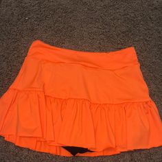 I Should Have Ordered A Large Because It Is A Tad Short On Me I Want To Reorder But Don’t Know How To Return Shein Haha! It Is Brand New Stretch Orange Skort For Spring, Orange Stretch Skort For Spring, Spring Orange Stretch Skort, Casual Orange Stretch Skort, Casual Fitted Orange Skort, Skirts Shein, Shein Skirts, Don T Know, Color Orange