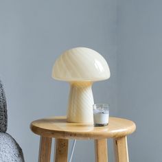 A taste of mid-century chic that feels so right now. Hand blown and crafted, Humber's glass mushroom lamps are an always fab addition to your space. Chill out and get vibey with this little forest friend in a golden hue, that works well on any tabletop or bedside. Mushroom Lamps, Mid Century Chic, Night Table Lamps, Mushroom Table Lamp, Bar Cups, Little Forest, Mushroom Table, Lamp Glass, Glass Mushrooms