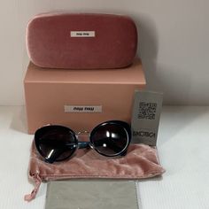 Miu Miu Woman’s Sunglasses Smu 06t New With Box Authentic 100%. Any Question Please Contact Us. Thanks Chic Miu Miu Sunglasses For Formal Occasions, Elegant Blue Sunglasses, Elegant Blue Cat Eye Sunglasses, Elegant Blue Tinted Cat Eye Sunglasses, Miu Miu Sunglasses With Gradient Lenses For Evening, Miu Miu Gradient Lenses Sunglasses For Evening, Trendy Blue Sunglasses For Evening, Chic Blue Sunglasses For Formal Occasions, White Aviator Sunglasses