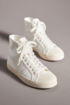 Gola Coaster High-Top Sneakers High Top Sneaker Outfits Women, White High Top Sneakers Outfit, High Top Outfit, High Top Nikes, High Top Sneakers Outfit, Sneaker Outfits Women, Tan Sneakers, High Tops Sneakers, Hightop Sneakers