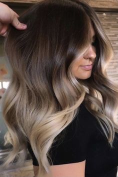 Long Hair Trends, Ombre Hair Blonde, Brunette Hair With Highlights, Spring Hair Color, Hair Done, Dark Brown Hair Color, Hair Color For Women