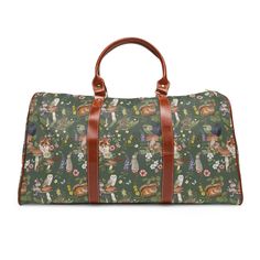 Inspired by a magical wander through an enchanted forest, this Woodland Travel Bag is illustrated by me, Rachel Johnson and is exclusive to Spellbound Society®. 🍄Description🍄 🌿All-over print 🌿High-grade waterproof fabric with multiple compartments 🌿Resilient carrying handle and adjustable shoulder strap 🌿One size: 20" × 12'' × 9" (50.8cm × 30.5cm × 23cm ) 🌿Polyester lining and Gold-coloured zip Please message us if you have any questions or concerns. Thank you for supporting my business!! Rachel Johnson, Witch Shop, Waterproof Travel Bag, Thank Yo, Bookmark Gifts, Hooded Blanket, Enchanted Forest, Waterproof Fabric, Woodland Animals