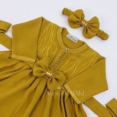 Elegant Yellow Kaftan For Festive Occasions, Elegant Long Sleeve Matching Set Dresses, Elegant Long Sleeve Sets With Dabka Details, Elegant Long Sleeve Sets With Dabka, Elegant Dabka Pant Set For Eid, Elegant Yellow Festive Sets, Elegant Yellow Kaftan For Eid, Elegant Sets For Eid Celebration, Elegant Long Sleeve Sets For Celebrations