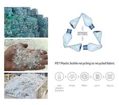 pet plastic bottle recycling to recyclable fabric and other things in the process