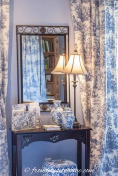 Beautiful Blue And White Toile Bedroom Makeover | Bedroom Decor Ideas Inner Sanctum, Blue Bedroom Decor