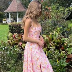 The beautiful floral print is part of what makes our 'Clarabelle' dress feel so romantic. It's cut from stretch cotton-rich fabric in a pink meadow print for a warm Spring and Summer like feel. 'Clarabelle' has a pretty trim to the corseted bodice that cinches and defines your waist perfectly. Pink Feminine Floral Dress With Ditsy Print, Feminine Pink Floral Dress With Ditsy Print, Pink Feminine Ditsy Floral Dress, Feminine Pink Dress For Garden Party, Pink Ditsy Floral Print Dress For Spring, Pink Ditsy Floral Print Spring Dress, Feminine Pink Dress With Ditsy Floral Print, Feminine Pink Ditsy Floral Print Dress, Feminine Pink Ditsy Floral Dress