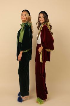 Elegant Pants Suits, Velvet Trousers