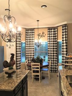 the kitchen is clean and ready to be used as a dining room or family room