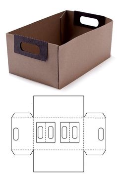 an image of a box that is cut out