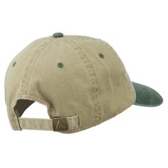 Pinochle Embroidered Washed CapMade of 100% cotton.One size fits most with an adjustable buckle strap closure, fitting up to XL.Same material inner hat band.Adult/Unisex.Crown measures 3 inches deep.Bill measures 3 inches long.Hand wash only.Brand of cap may vary with different manufacturer.Imported. Image of playing pinochle cards is embroidered on the front crown of cap.6 small colored ventilation holes placed on each panel of crown.Featuring two colors.Unstructured crown.Bill is pre-curved an Khaki Cotton Snapback Trucker Hat, Khaki Cotton Visor Hat, Adjustable Cotton Trucker Hat With Visor, Adjustable Cotton Trucker Hat Visor, Khaki Cotton Baseball Cap, Adjustable Cotton Baseball Cap With Curved Brim, Cotton Snapback Hat With Sweatband, Adjustable Cotton Baseball Cap For Outdoor, Adjustable Canvas Hat With Embroidered Logo