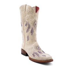 These intricately embroidered narrow square toe boots are not only eye-catching, but offer an extra bit of pizazz. The detail, design and colors make these boots shine! Premium Cowhide Leather Leather Outsole Leather Lining Goodyear Welted Detail Design, Square Toe Boots, Tractor Supply, Toe Boots, Pet Life, Western Cowboy Boots, Goodyear Welt, Boot Shoes Women, Cowhide Leather