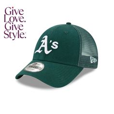 in stock Green Trucker Hat For Baseball Season, Green Trucker Hat For Spring Sports, Green Trucker Hat For Sports In Spring, Spring Green Trucker Hat For Sports, Green Curved Visor Trucker Hat For Baseball Season, Green Trucker Hat With Curved Visor For Baseball Season, Green Spring Baseball Cap For Sports, Green Spring Sports Baseball Cap, Oakland Athletics