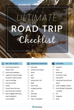 the ultimate road trip checklist