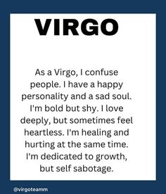 a poem written in black and white with the words virgo as a virgo, i