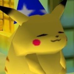 an animated image of a pikachu