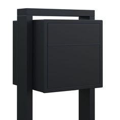 a black cabinet with two doors and one drawer on the bottom shelf is shown in front of a white background