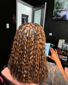 Bobo Braid Hairstyles, Honey Blonde Boho Knotless Braids Bob, Quick Weave Updo, Weave Updo Hairstyles, Weave Updo