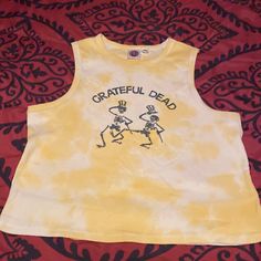 Never Worn. Size Xxl. However, I Do Believe It’s Juniors Because It Definitely Does Not Fit True To Size. I’d Say It Fits More Like A L Or Xl. Casual Yellow Tank Top With Graphic Print, Yellow Stretch Y2k Top, Stretch Yellow Y2k Tops, Yellow Y2k Tank Top For Summer, Yellow Tank Top With Graphic Print For Spring, Yellow Graphic Print Tank Top For Spring, Spring Yellow Tank Top With Graphic Print, Casual Yellow Cotton Tank Top, Yellow Fitted Y2k Tank Top