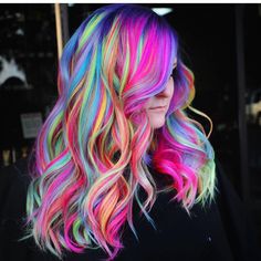 Cute Hair Colors, Creative Hair Color, Neon Hair, Hair Color Crazy