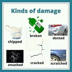 the words kinds of damage are shown