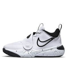 the nike team hustler is available in white and black