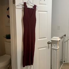 Nwot Maxi Burgundy Sweater Dress Ribbed Burgundy Sweater Dress, Button Up Maxi Dress, Navy Blue Maxi Dress, Boho Tie Dye, Paisley Maxi Dress, Maxi Dress Navy, Full Length Dress, Striped Maxi, Burgundy Sweater