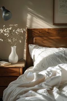 A cozy farmhouse-inspired bedroom featuring rustic decor and inviting textiles. Discover tips to create comfortable and stylish interiors, emphasizing the farmhouse theme are prominent in this single image.